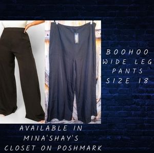 Boohoo wide leg pants